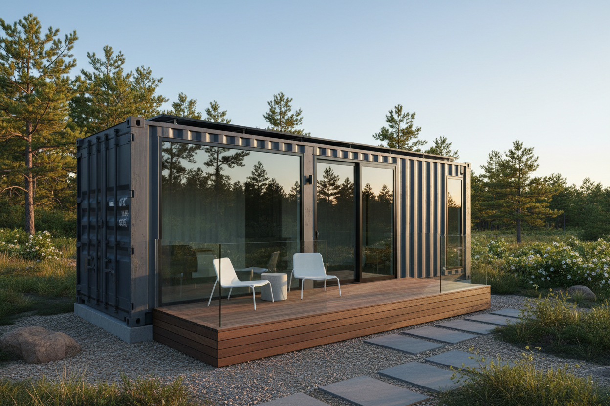 20ft Container Home Exterior