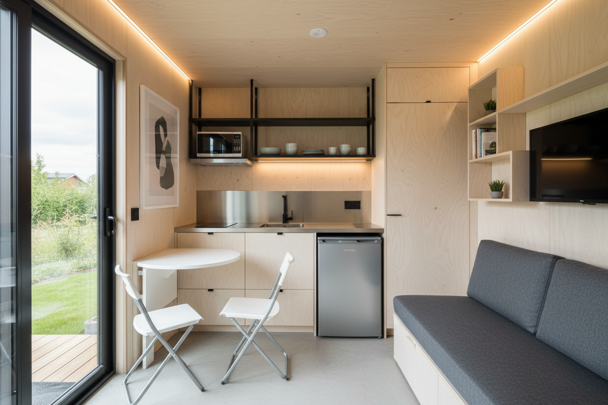 20ft Container Home Kitchen Area